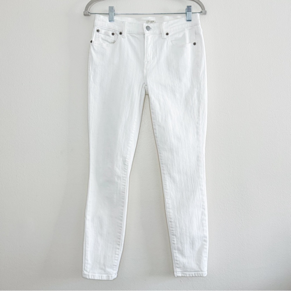J.Crew 10" Rise White Stretch Jeans